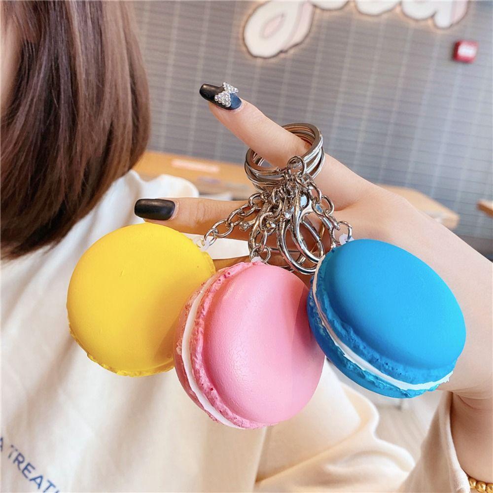 

ПВХ Macaron DIY декоративный кулон моделирование Macaron имитация еды брелки подарок на день рождения для детей