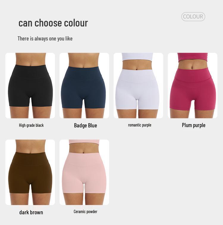 Women's High Waist Tummy Control Yoga Shorts - Butt Lifting, Knit Tight, Ideal for Running and Sports