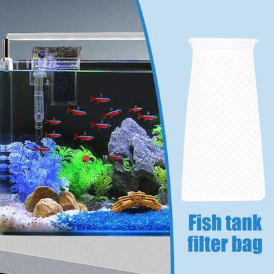 6/12 Stück 4 Zoll 150 Mikron Filtersocken Wiederverwendbar 3D Wabenmuster Aquarium Filterbeutel für Süßwasser Salzwasser Aquarium Teich Sumpfbecken Überläufe