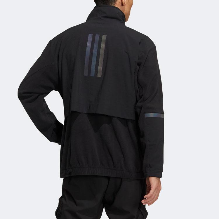 Adidas Outdoor Sports Half-Zip Pullover Sweatshirt Men Sweatshirt Black HE7371