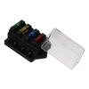 1set Copper Blade Fuse Board Box Black Fuse Block Car Assessories Parts Blade Fuse  For Car