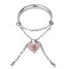 FISTSX BDSM Bondage Kit Metal Collar with Chain Leash Couples SM Game Bondage Gear Spiked Collar for Women Men