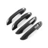 Car Upgrade Carbon Fiber Glossy Black Door Bowl Handle Cover For MG 4 MG4 EV Mulan 2024 Cars Accessories
