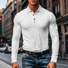 Men's Long Sleeve T-shirt Fashion Men's Designer Clothing Spring And Autumn Thin Stretch Slim Lapel Men's Shirts Men's Clothing