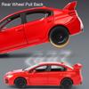 1:30 Subaru Forester WRXSTI Car Model Diecast Metal Shock Absorption Off-road Vehicles Models Sound Light Collectible Item