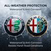 AGQ1 4Pcs 60MM Car Wheel Hub Center Cap Badge For Giulietta GT 159 147 156 Mito Brera Giulia F1 Stelvio Volante