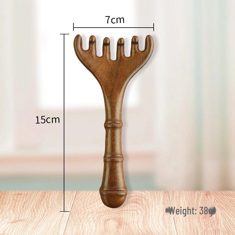 

Sandalwood Anti-Hair Loss Massage Comb with Acupoints & Gua Sha for Head & Neck