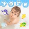 Venditer Baby Bath Toys Set, Wind-Up Swimming Pool Toys, Bathtub Water Play Toys for Infants 1+ Year Old, Kids Bath Time Toys Gift for Boys and Girls