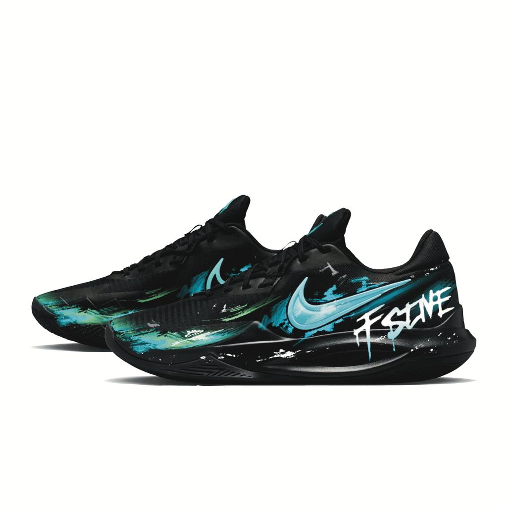 Nike Precision 6 Deep Sea Wave Moisture Wicking Abrasion Resistant Breathable Slip Resistant Low top Basketball Shoes IO7605-040(Team861-)