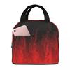 Red Fire Flame Insulated Lunch Bag for Kids School Cooler Thermal Food Box Tote Portable Lunch Boxes Container