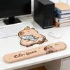 1/2Pcs Capybara Mouse Pad Keyboard Wrist Rest Non-Slip Rubber Base Mousepad Ergonomic Pain Relief Wrist Support Cushion PC Accessory