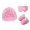 Newborn Baby Hat, Baby Hood, Male and Female Children, Spring and Autumn Baby, Pure Cotton Hat, Gloves, Foot Covers