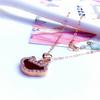 Purple Gold Light Luxury Redstone Safety Lock Sleeve Chain Temperament Pure Color Gold Plated Rose Gold Necklace