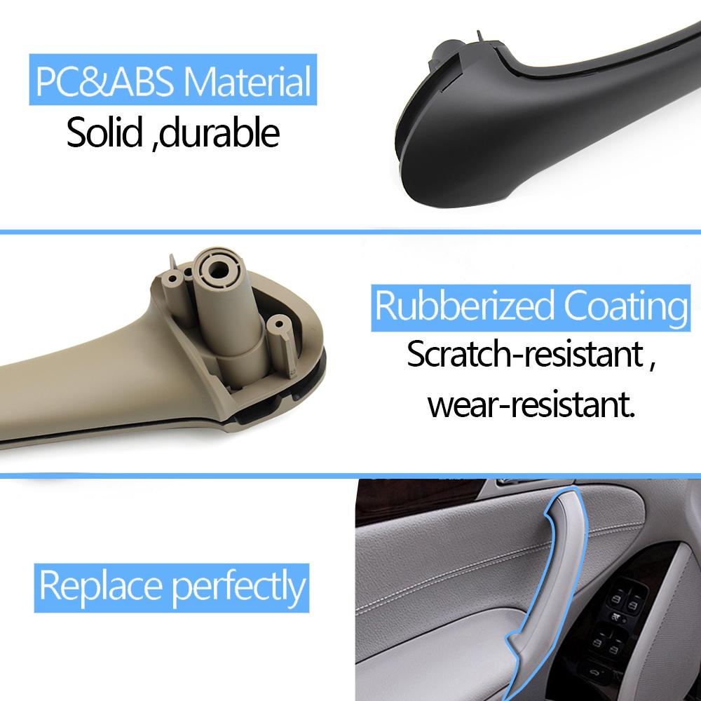 Car Front Rear Left Right Inner Door Pull Handle Cover Interior Accessories Handles For Mercedes Benz W203 C Class