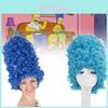 Atemberaubende blaue Hochvolumen-Perücke für Cosplay und Partys, perfekt für alle Hauttöne