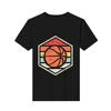 Retro Badge Basketball Tri Blend Anime Best Seller Top Men's T-shirt Streetwear Men T Shirt Daily Four Seasons Cotton