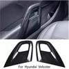 Car Door Armrest Panel Trim Cover Inside Door Grip Handle Compatible for Hyundai Veloster 2011-2016 Carbon Fiber Inside Door Grip Handle