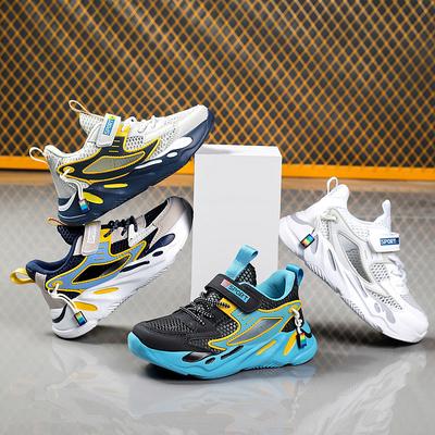 Children's Mesh Shoes With Hollowed Out Single Frame Breathable Running Middle-aged Children Boys