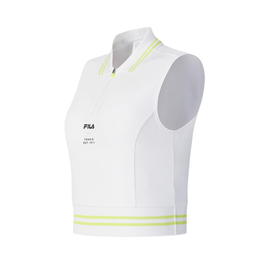 New FILA Athletics Tennis Sport Vests Women's Jade White WT A11W523126F-WT