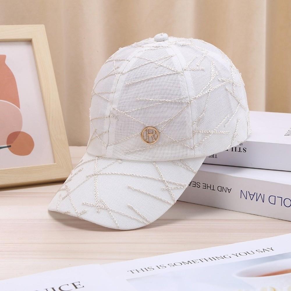 

Simple Sun Hats Letter Duck Tongue Hat Fashion Baseball Caps Outdoor Sport білий