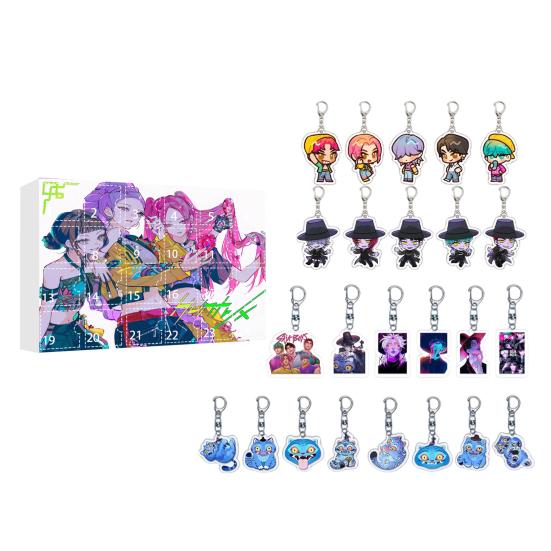 Advent Calendar 2025 24 Days Christmas Countdown Calendar with 24 Keychain Toys Gifts for Kids Adult Teens
