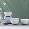 ARIS 8-Piece Embossed Ceramic Dinnerware Set