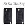 2 3 Button Tpu Car Key Case Cover Holder Shell For Peugeot 308 207 307 3008 5008 Fob For Citroen C2 C3 C4 C8 Keys Accessories