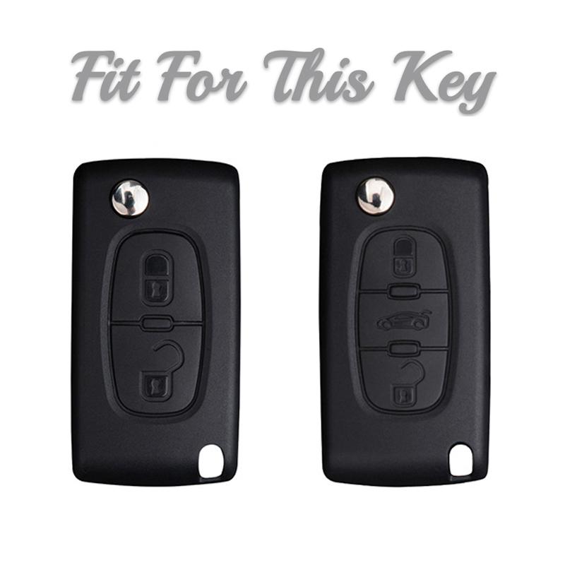 2 3 Button Tpu Car Key Case Cover Holder Shell For Peugeot 308 207 307 3008 5008 Fob For Citroen C2 C3 C4 C8 Keys Accessories
