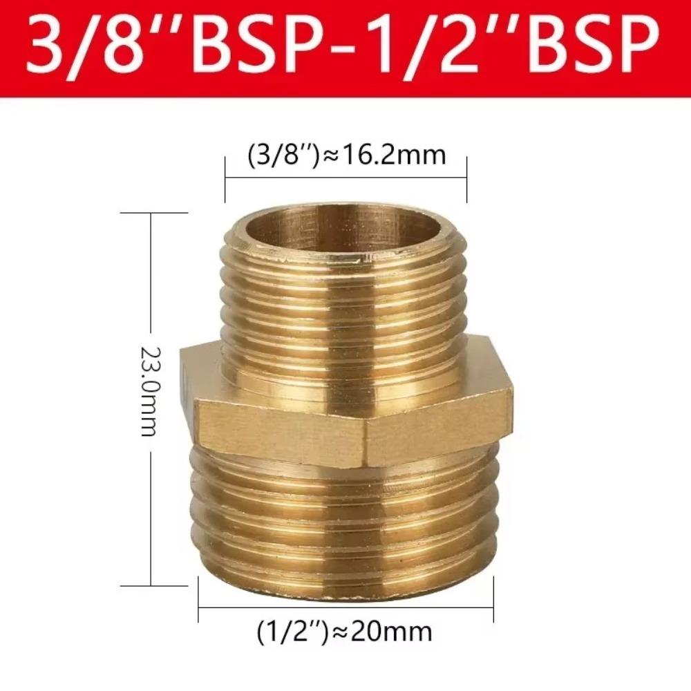 Quick Fit Adapter Brass Brass Tube Fitting Male Thread BSP Brass Nipple 1/8" 1/4" 3/8" 1/2" 3/4" 1" BSP Coupler Fitting