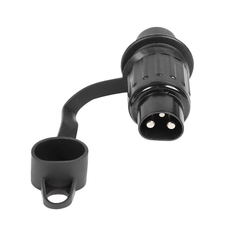 12V 3 Pin Round Trailer Socket Connectors Motorhome Power Cord Plug For Trailer Caravan Truck