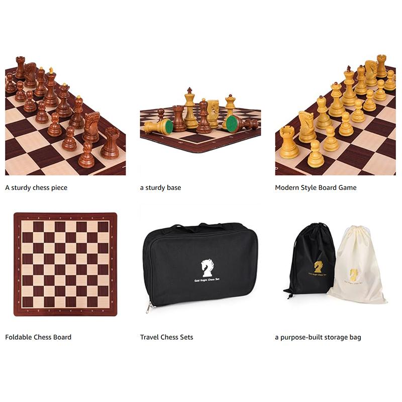 International Chess Set 51Cm/20Inch Foldable Silicone Chessboard, New Large King Size 9.6Cm/3.8Inch Heavy Chess Game Set