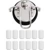 12 Pcs Keg Lid Feet, Plastic Keg Lid Feet Portable Replacement for Homebrew Beer Keg Parts Kegging Home Brewed Hardware Tool