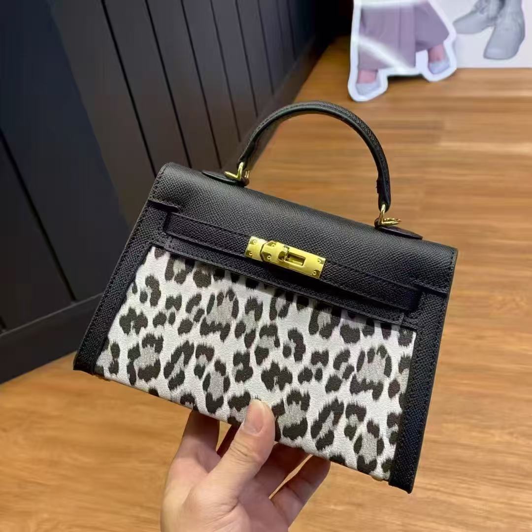 

Сумка с леопардовым принтом, Женская сумка, Сумка через плечо. S