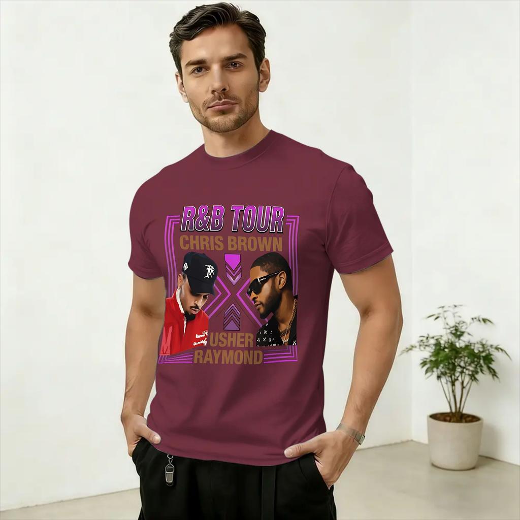 Oversized TShirt Beach Raymond Brown RB Tour 2026 Concert Novelty T Shirts Cotton Tshirt for Unisex Y2K Retro Printed Top Tees