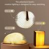 Adventure Book Night Light, 3D Lamp & 5 Colors Folding Book Lamp White, Yellow, Warm Yellow Light LED Book Light for Home Decor, Birthday Gift,