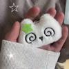 Ciondolo Gatto Stordito di Peluche Giocattolo Morbido Divertente Decorazione da Appendere Portachiavi per Coppia Ciondolo per Borsa Accessori per Borsa