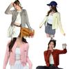 Cable Knit Cardigan Coat Women's Slim Fit, Early Autumn Korean College Style, Versatile Short Sweater Coat.