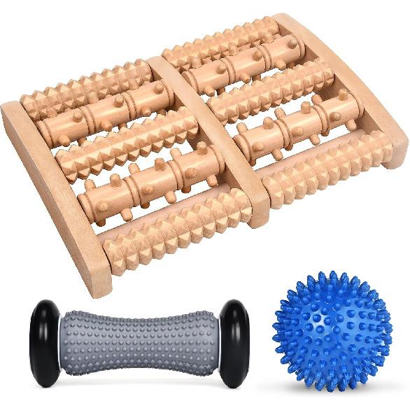 3PCS Foot Roller Plantar Massager for Plantar Fasciitis Relief and Reflexology, Plantar Roller Massager, Plantar Neuropathy Pain