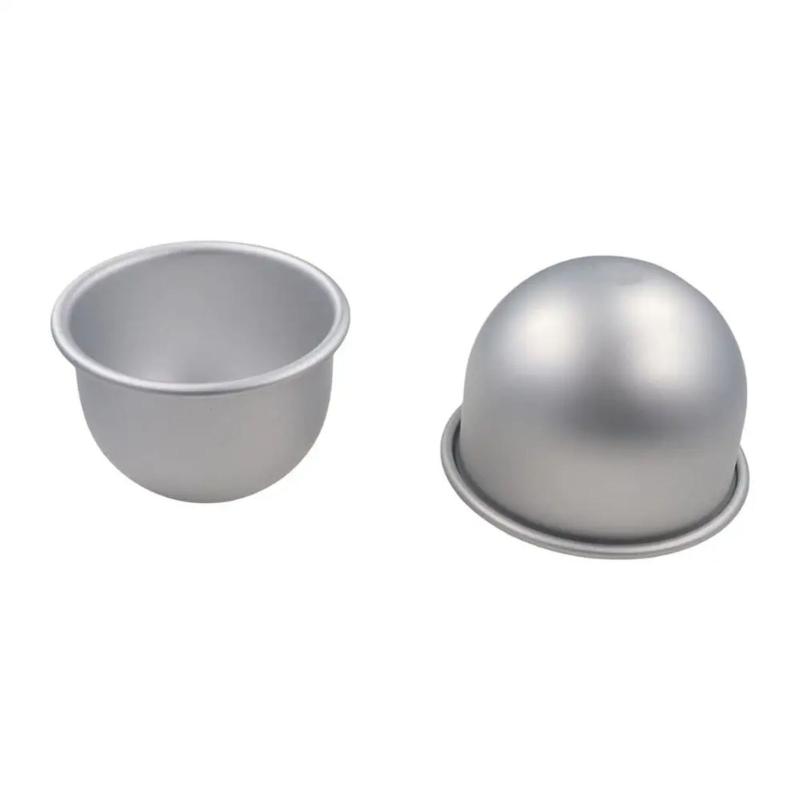 Deep Half Sphere Cake Baking Mould Efficient Nonstick Aluminum Cupcake Maker For Oven And Kitchen Use