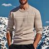 Long-sleeved Round-neck Pullover for Men In Autumn and Winter, Warm and Comfortable Solid-color Men's Sweater