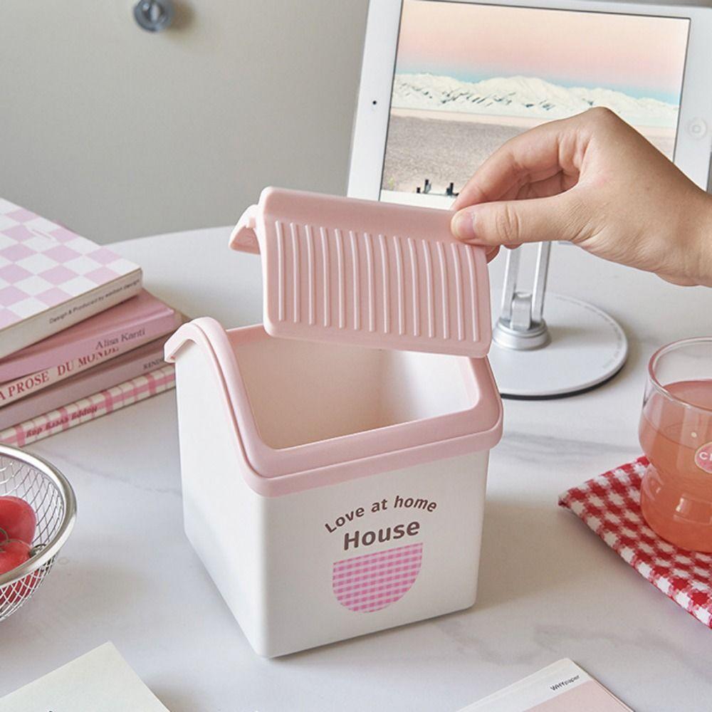 Pen Stand Pencil Storage Box Large Capacity Makeup Brush Organizer Sweet House Pen Holder  School