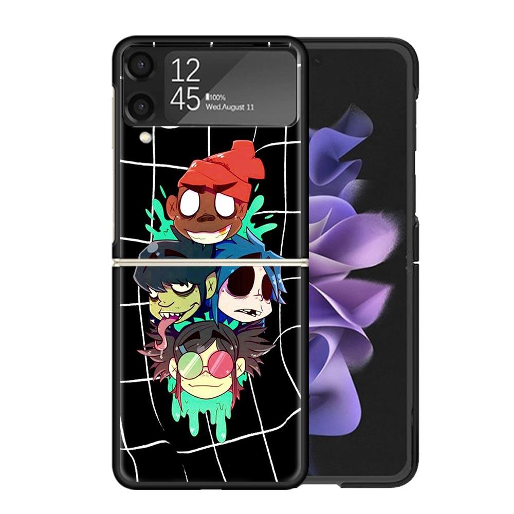 Gorillaz Anime Clear Phone Case For Samsung Z Flip 7 6 5 4 3 Galaxy ZFlip7 ZFlip6 ZFlip5 ZFlip4 ZFlip3 5G Print Cover Z Flip 5 4