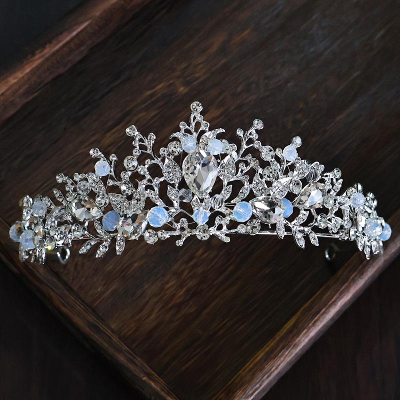 Crown Tiara Bride  Rhinestone Crown  Wedding Dress  Adult Ceremony Birthday  Princess Hair Accessories  Children