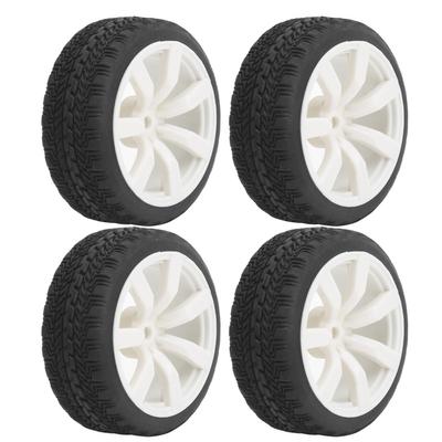 65mm Diameter RC AntiSkid Tires Rubber Replacement Tire Fit for WPL D12 1/10 Car