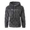 2025 Autumn/Winter Men's Embroidered Fur Hoodie with Drawstring