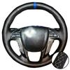 Car Interior Accessories Hand Stitched Non-slip Artificial Leather Odyssey Pilot Steering Wheel Cover  For Honda Accord 8