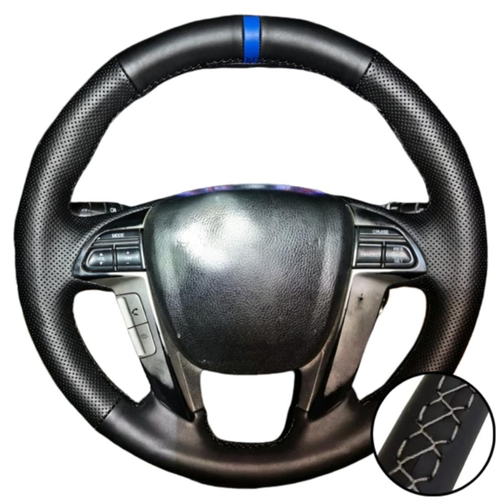 Car Interior Accessories Hand Stitched Non-slip Artificial Leather Odyssey Pilot Steering Wheel Cover For Honda Accord 8