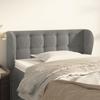 VidaXL Headboard with Ears Light Grey 93x23x78-88 Cm Velvet3117614