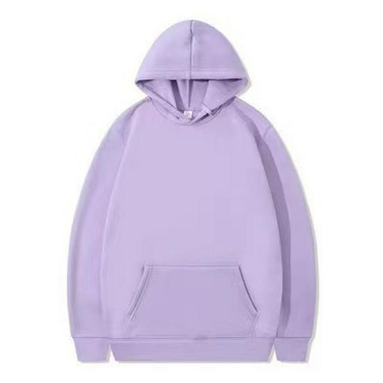Cross2024 Men's Solid Color Korean Style Loose Hooded Pullover Sweatshirt - Spring & Autumn Trend