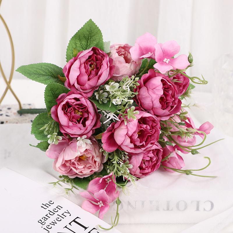 2PCS Artificial Flower Bouquets – For Indoor/Outdoor Gardening, Weddings, and Home Decor